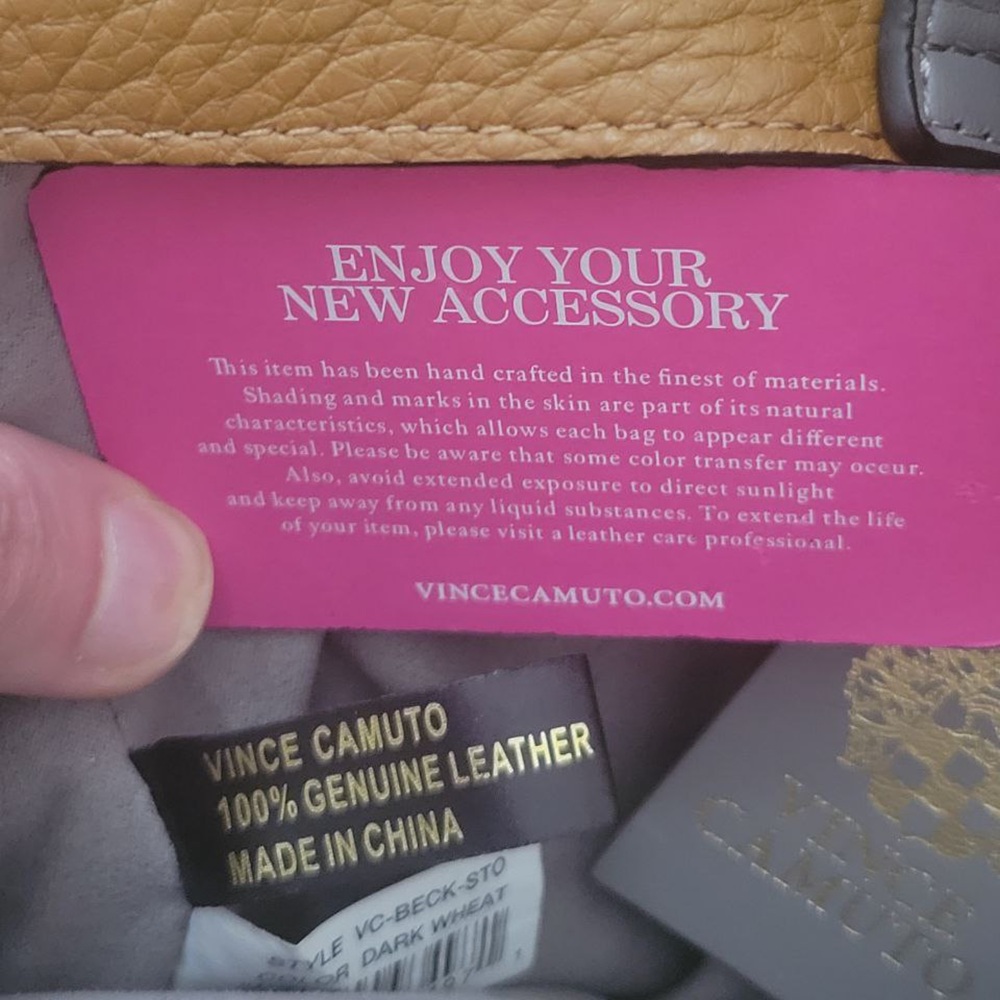 Vince Camuto Tan and Brown Women's Bag - Picture 11 of 11